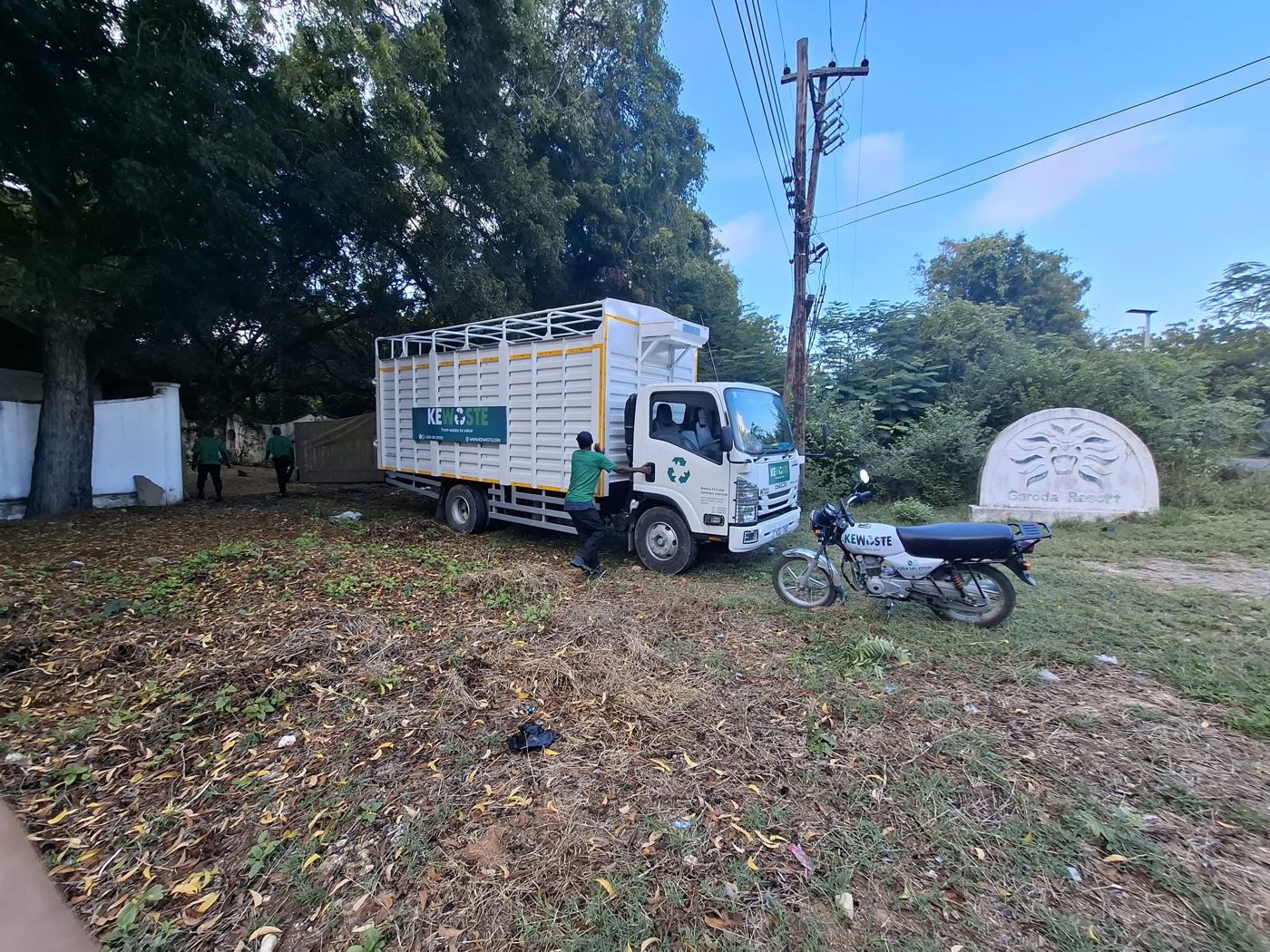 A KEWASTE truck on its round in Watamu